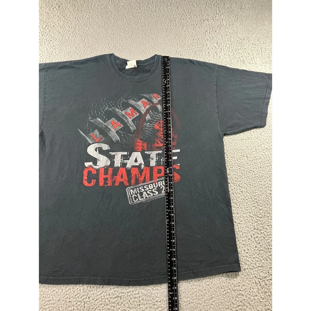 Retro Gildan T-Shirt Men 2XL Lamar State Champs Missouri Class 2 Football Grunge